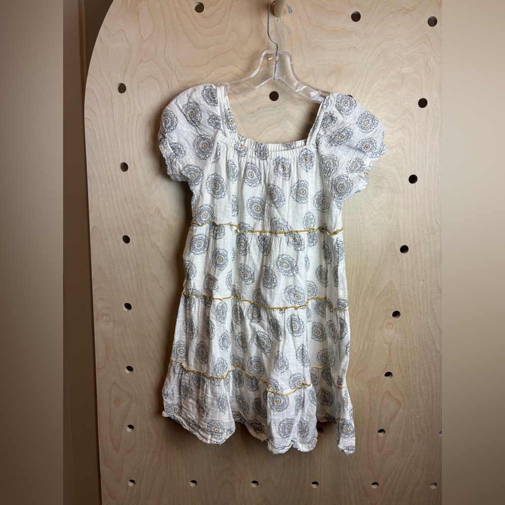 Poppet & Fox Girls Muslin Cotton MARRAKECH SUBTLE PATTERN WOVEN DRESS Size 14